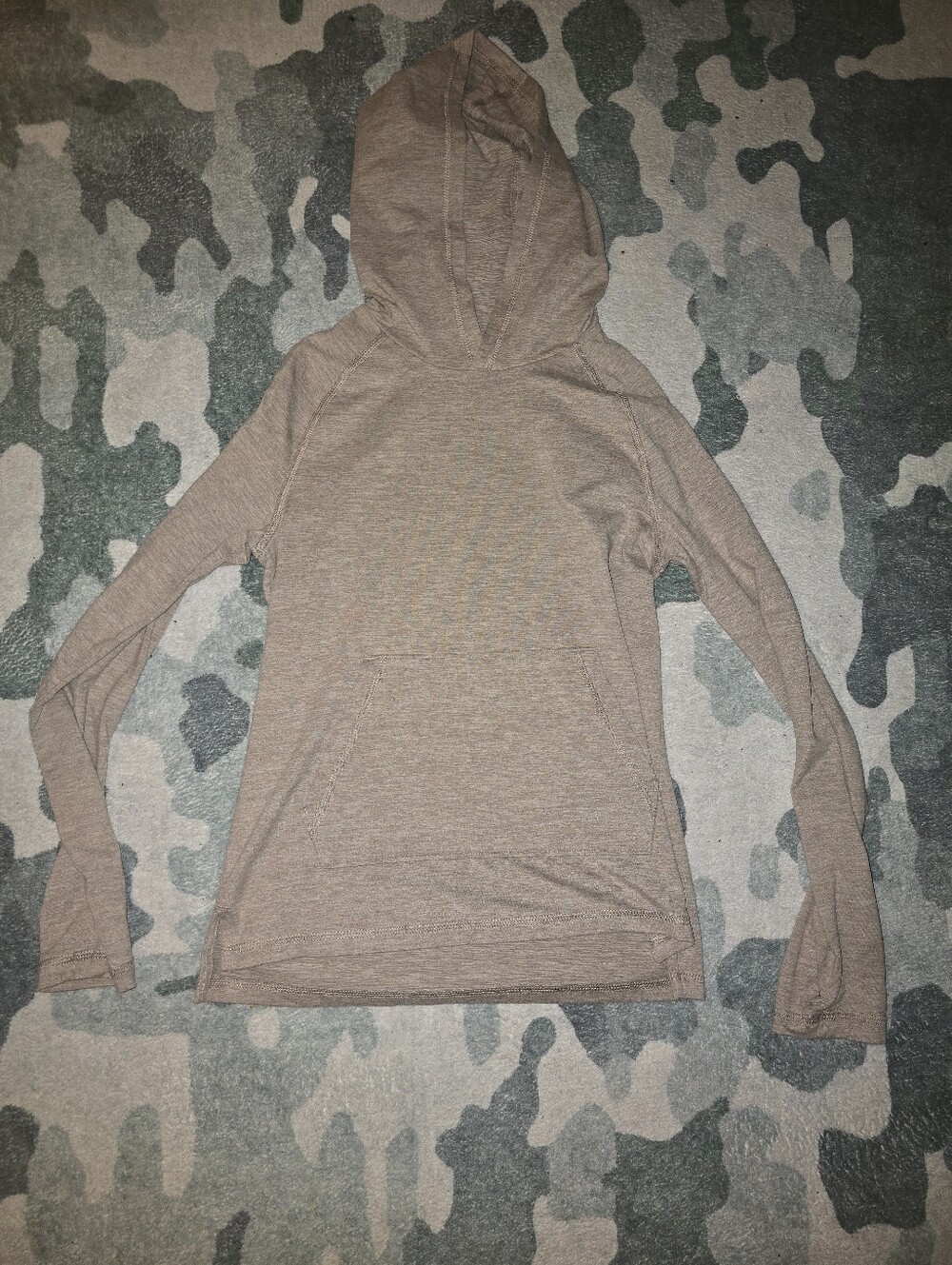 Lightweight KidsHooded Pullover - Taupe